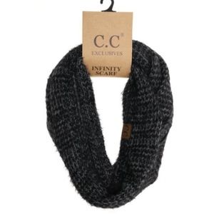 C.C Exclusive Infinity Soft Fuzzy Scarf Black NEW!